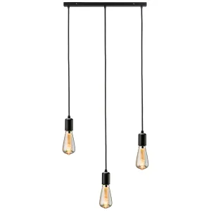CALLA - 230V E27 Contemporary 3 Light Bar Pendant