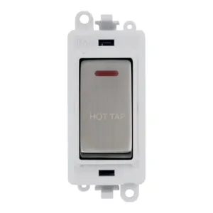 20AX Double Pole Switch With LED Module - Polar Wh