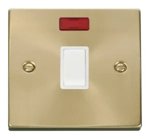 20A 1 Gang DP Switch + Neon - White