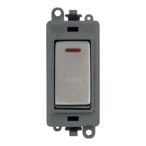 20AX Double Pole Switch With LED Module - Grey - S