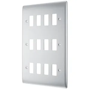 GRID FRONT PLATE METAL NEXUS - BR ST STEEL - 12 GA