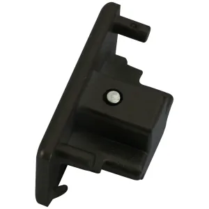 230V Single Circuit Track Dead End Cap - Black