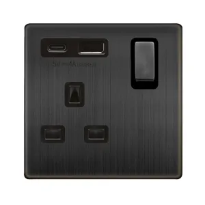 13A INGOT 1 GANG SWITCHED SAFETY SHUTTER SOCKET WI