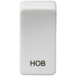 Switch cover "marked HOB" - white