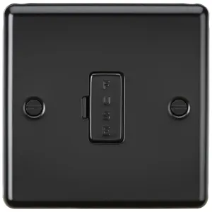 13A Fused Spur Unit - Matt Black