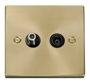 1 Gang Satellite & Isolated Coaxial Socket Outlet