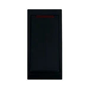 20A DP Media Switch with Neon - Black