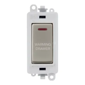 20AX Double Pole Switch With LED Module - Polar Wh