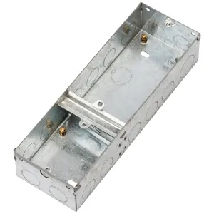 3G 47mm Single Plus Double Galvanised Steel Box