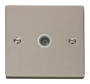 Single Coaxial Socket Outlet - White