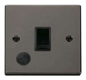 20A 1 Gang DP Switch With Flex Outlet - Black