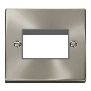 1 Gang MiniGrid- Unfurnished Plate - 3 Apertures