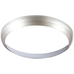 Matt Silver Bezel for 24W LED Bulkhead 400mm