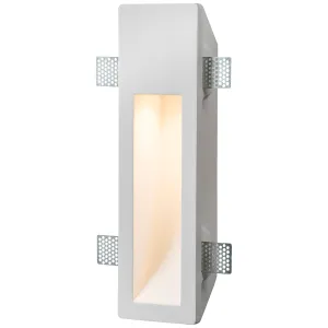 230V GU10 35W Recessed Rectangular Plaster Wall Li