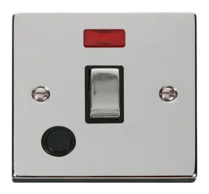 20A 1 Gang DP 'Ingot' Switch With Flex Outlet And