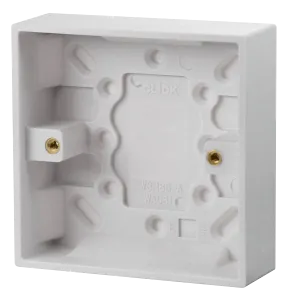 1 Gang 25mm Deep Pattress Box