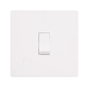20A DOUBLE POLE SWITCH WITH FLEX OUTLET - METAL WH