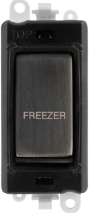 20AX Double Pole Switch Module - Black - Matt Bron