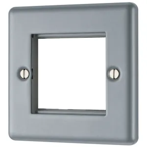 METAL CLAD DOUBLE SQUARE EURO MODULE FRONT PLATE