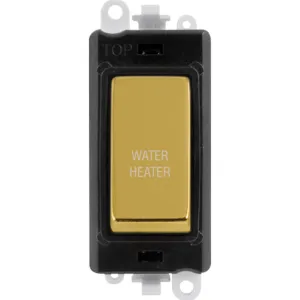 20AX Double Pole Switch Module - Black - Polished