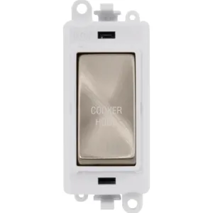 20AX Double Pole Switch Module - Polar White - Bru