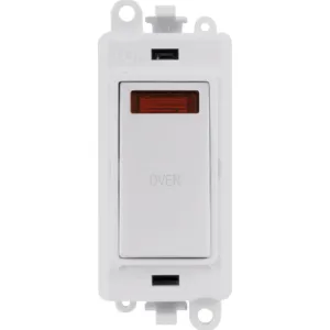 20AX Double Pole Switch With Neon Module - Polar W