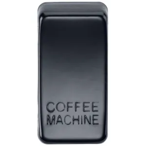 Switch cover "marked COFFEE MACHINE" - matt black