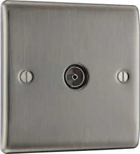 NEXUS METAL BRUSHED IRIDIUM SINGLE SOCKET FOR TV O