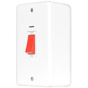 Metal Clad Pro - 50A 2 Gang Double Pole Switch Wit