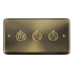 10AX 3 Gang 2 Way Toggle Switch