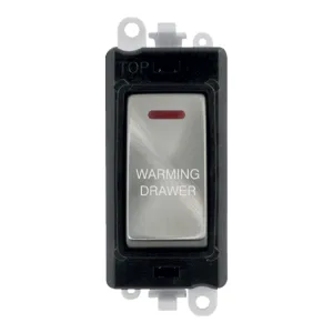 20AX Double Pole Switch With LED Module - Black -