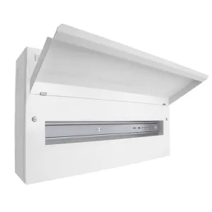 22 Way Elucian Metal Consumer Unit Unpopulated