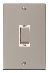 Deco - 50A 2 Gang Double Pole Switch (Vertical) -