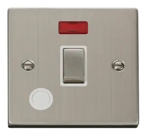 20A 1 Gang DP 'Ingot' Switch With Flex Outlet And