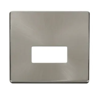Connection Unit Cover Plate - Brushed Stainless