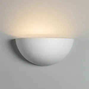230V E14 40W Uplighter Plaster Wall Light