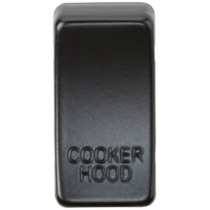 Switch cover "marked COOKER HOOD" - matt black
