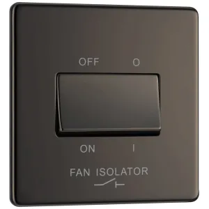 SCREWLESS FLATPLATE BLACK NICKEL TRIPLE POLE FAN I