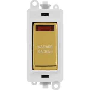 20AX Double Pole Switch With Neon Module - Polar W
