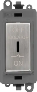 10A 3 POLE FAN ISOLATION SWITCH - GREY INSERT - ST