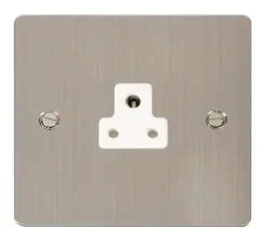 2A Round Pin Socket Outlet  - White