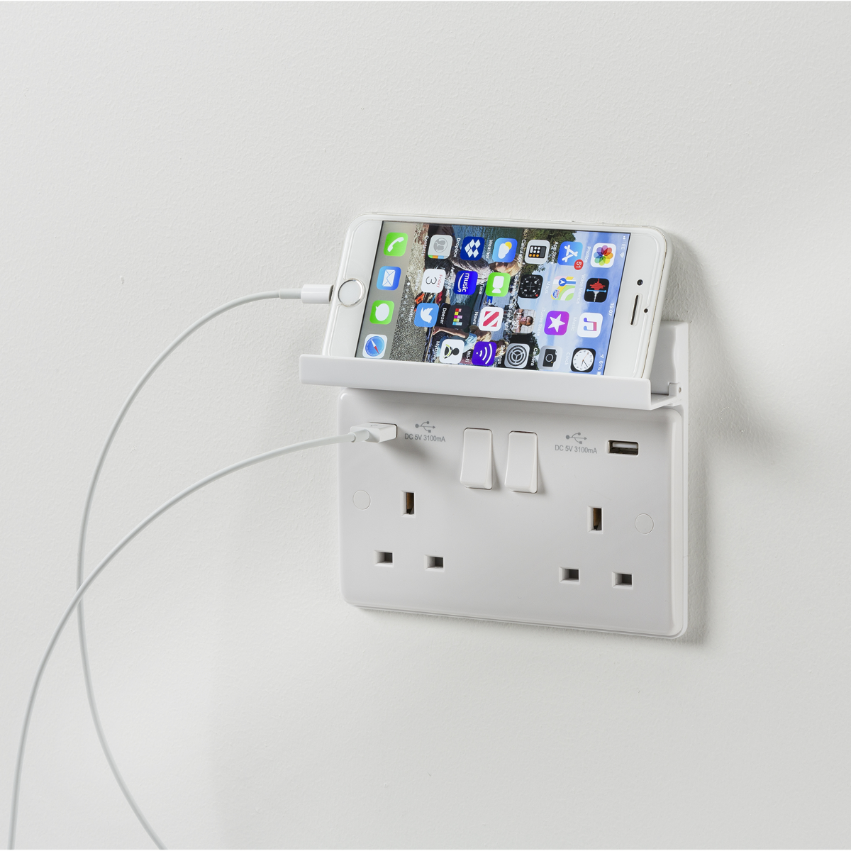 Holder, 2 Gang Fold Away Phone