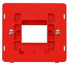 1 Gang Plate Twin Aperture Insert - Red