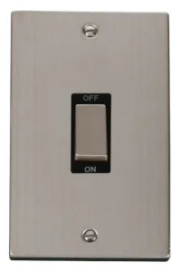 Deco - 50A 2 Gang Double Pole Switch (Vertical) -