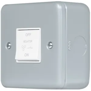 10A 3 POLE FAN ISOLATION SWITCH WITH BACK BOX