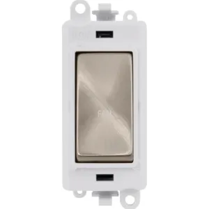 20AX Double Pole Switch Module - Polar White - Bru