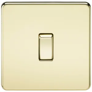 10AX 1G 2-way Switch - Polished Brass