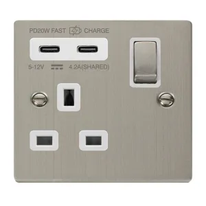 DECO 'INGOT' 13A 1 GANG SWITCHED SAFETY SHUTTER SO