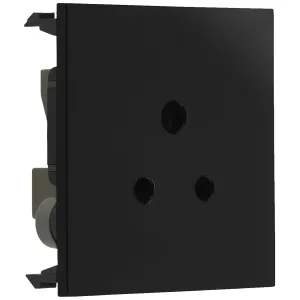 EURO MODULE 2A - ROUND PIN UNSWITCHED SOCKET POWER
