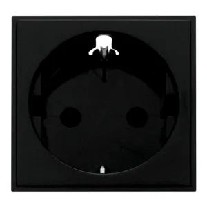 16A European Schuko Socket Outlet - Black